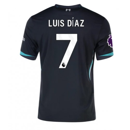 Dres Liverpool Luis Diaz #7 Gostujuci 2024-25 Kratak Rukav